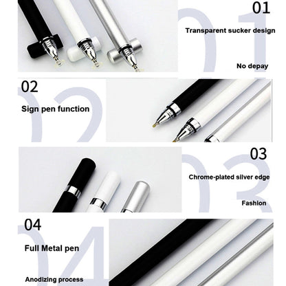 Assorted capacitive stylus pens showing metal tips and base mount