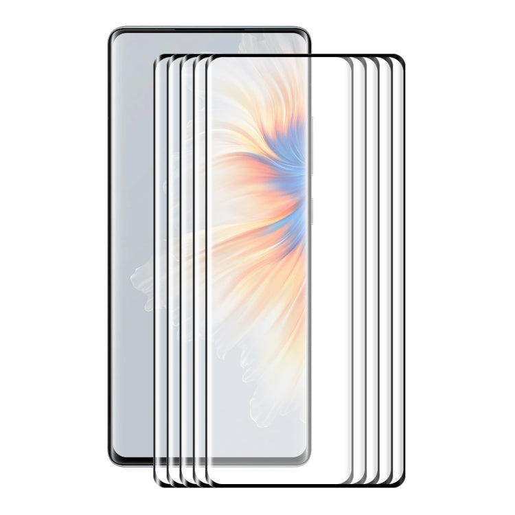 Multiple ENKAY curved tempered glass protectors for Xiaomi Mix 4, full coverage stack