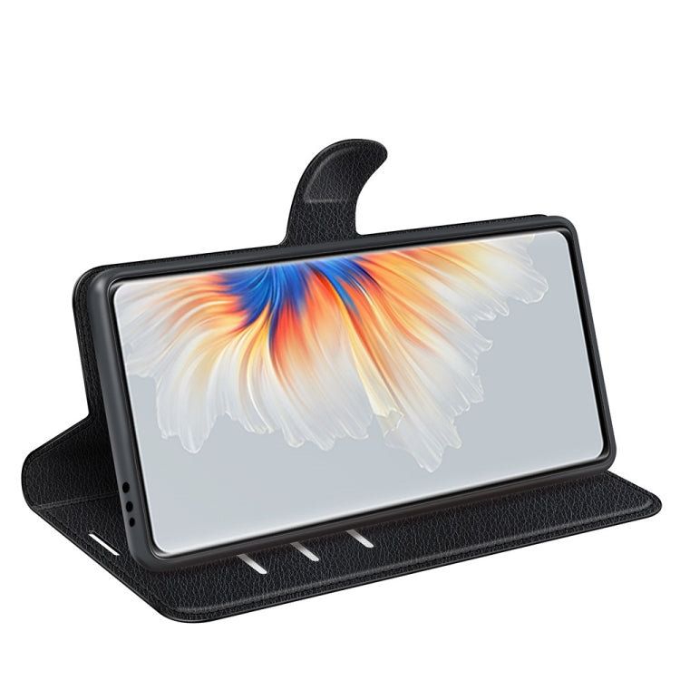 Black flip protective phone case with built-in viewing stand and screen cover