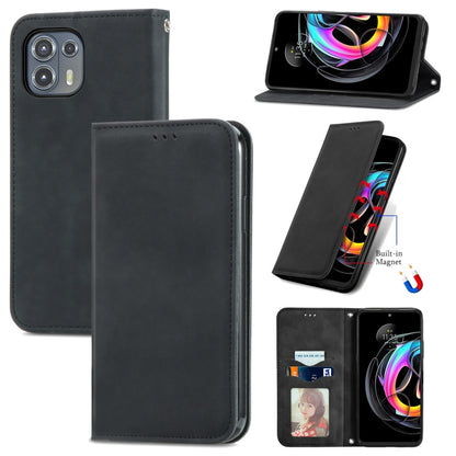 Retro Skin Feel Business Magnetic Horizontal Flip Leather Case With Holder & Card Slots & Wallet & Photo Frame, For Motorola Edge 20 Lite, For Motorola Edge 20 Pro, For Motorola Edge 20