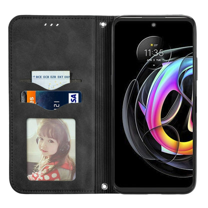 Retro Skin Feel Business Magnetic Horizontal Flip Leather Case With Holder & Card Slots & Wallet & Photo Frame, For Motorola Edge 20 Lite, For Motorola Edge 20 Pro, For Motorola Edge 20