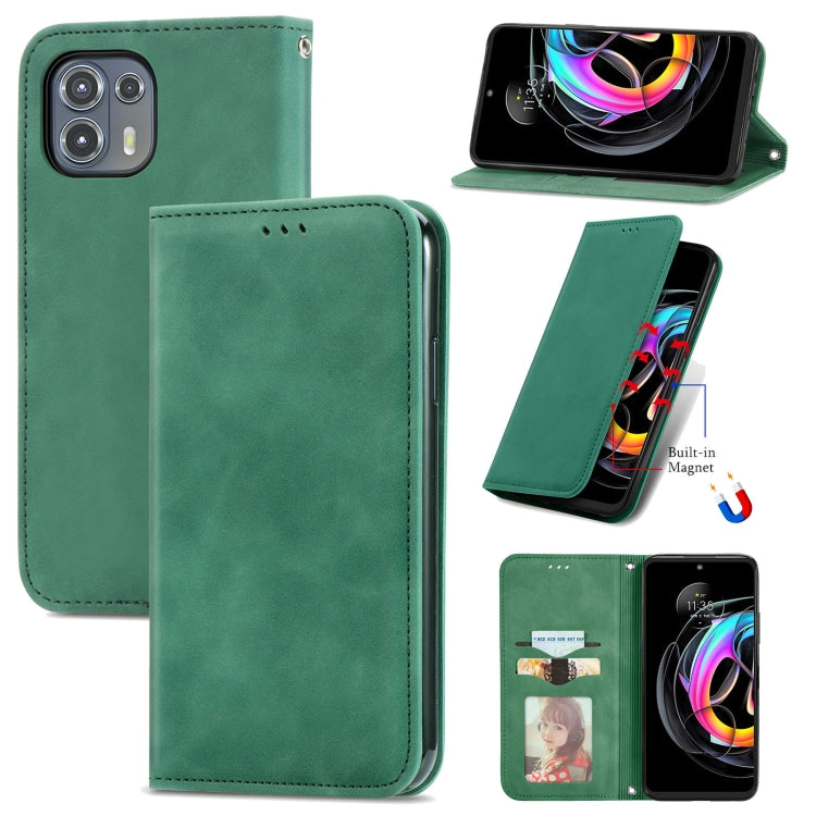 Retro Skin Feel Business Magnetic Horizontal Flip Leather Case With Holder & Card Slots & Wallet & Photo Frame, For Motorola Edge 20 Lite, For Motorola Edge 20 Pro, For Motorola Edge 20