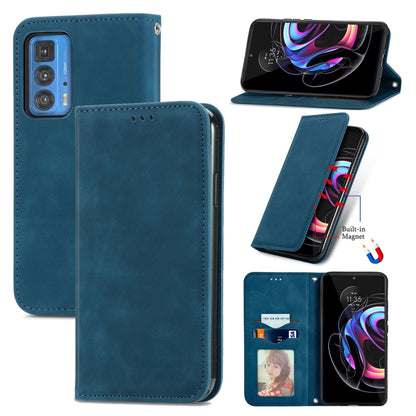 Retro Skin Feel Business Magnetic Horizontal Flip Leather Case With Holder & Card Slots & Wallet & Photo Frame, For Motorola Edge 20 Lite, For Motorola Edge 20 Pro, For Motorola Edge 20