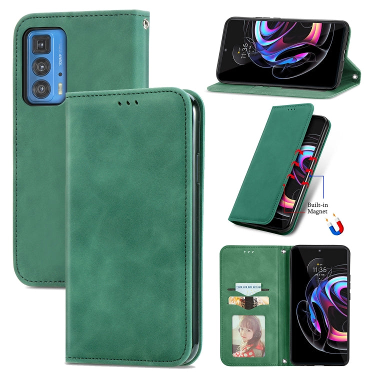 Retro Skin Feel Business Magnetic Horizontal Flip Leather Case With Holder & Card Slots & Wallet & Photo Frame, For Motorola Edge 20 Lite, For Motorola Edge 20 Pro, For Motorola Edge 20