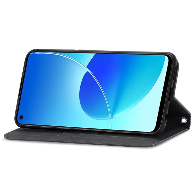 Retro Skin Feel Business Magnetic Horizontal Flip Leather Case With Holder & Card Slots & Wallet & Photo Frame, For OPPO Reno6 Z, For OPPO Realme GT Master
