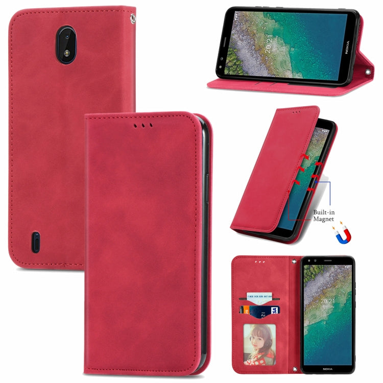 Retro Skin Feel Business Magnetic Horizontal Flip Leather Case with Holder & Card Slots & Wallet & Photo Frame, For Nokia C01 Plus, For Nokia  XR 20, For Huawei Maimang 10 SE, For Cubot Note 20, For Alcatel 1S 2021, For ZTE Nubia Z30 Pro               ...