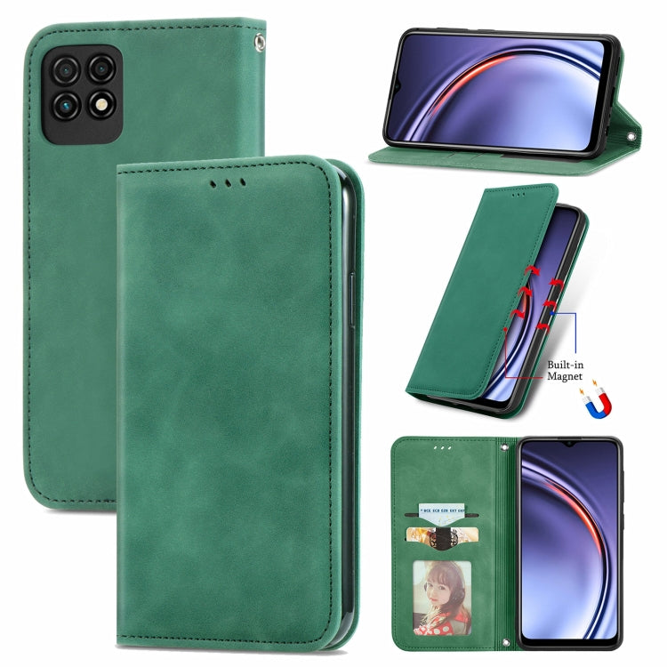 Retro Skin Feel Business Magnetic Horizontal Flip Leather Case with Holder & Card Slots & Wallet & Photo Frame, For Nokia C01 Plus, For Nokia  XR 20, For Huawei Maimang 10 SE, For Cubot Note 20, For Alcatel 1S 2021, For ZTE Nubia Z30 Pro               ...