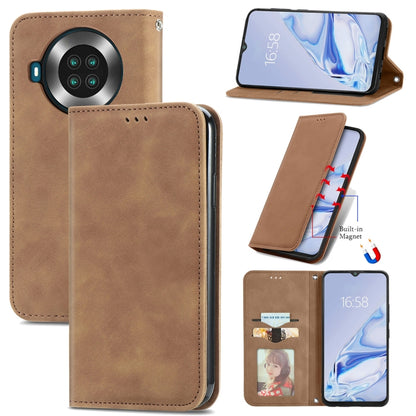 Retro Skin Feel Business Magnetic Horizontal Flip Leather Case with Holder & Card Slots & Wallet & Photo Frame, For Nokia C01 Plus, For Nokia  XR 20, For Huawei Maimang 10 SE, For Cubot Note 20, For Alcatel 1S 2021, For ZTE Nubia Z30 Pro               ...