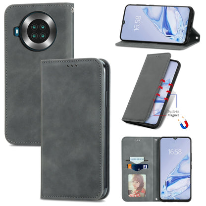 Retro Skin Feel Business Magnetic Horizontal Flip Leather Case with Holder & Card Slots & Wallet & Photo Frame, For Nokia C01 Plus, For Nokia  XR 20, For Huawei Maimang 10 SE, For Cubot Note 20, For Alcatel 1S 2021, For ZTE Nubia Z30 Pro               ...