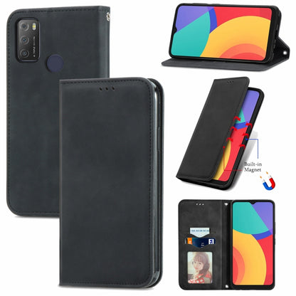 Retro Skin Feel Business Magnetic Horizontal Flip Leather Case with Holder & Card Slots & Wallet & Photo Frame, For Nokia C01 Plus, For Nokia  XR 20, For Huawei Maimang 10 SE, For Cubot Note 20, For Alcatel 1S 2021, For ZTE Nubia Z30 Pro               ...