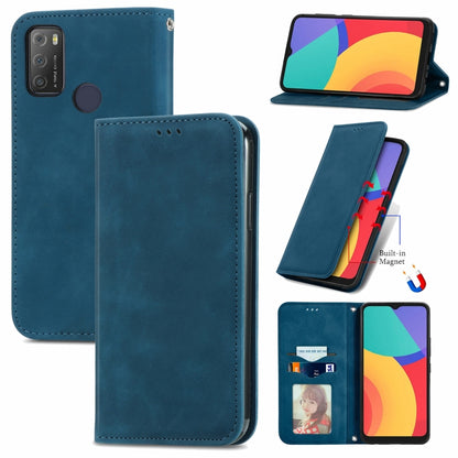 Retro Skin Feel Business Magnetic Horizontal Flip Leather Case with Holder & Card Slots & Wallet & Photo Frame, For Nokia C01 Plus, For Nokia  XR 20, For Huawei Maimang 10 SE, For Cubot Note 20, For Alcatel 1S 2021, For ZTE Nubia Z30 Pro               ...