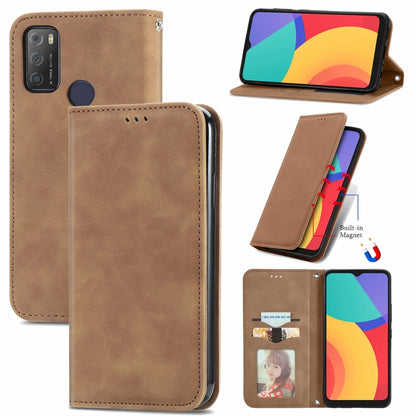 Retro Skin Feel Business Magnetic Horizontal Flip Leather Case with Holder & Card Slots & Wallet & Photo Frame, For Nokia C01 Plus, For Nokia  XR 20, For Huawei Maimang 10 SE, For Cubot Note 20, For Alcatel 1S 2021, For ZTE Nubia Z30 Pro               ...