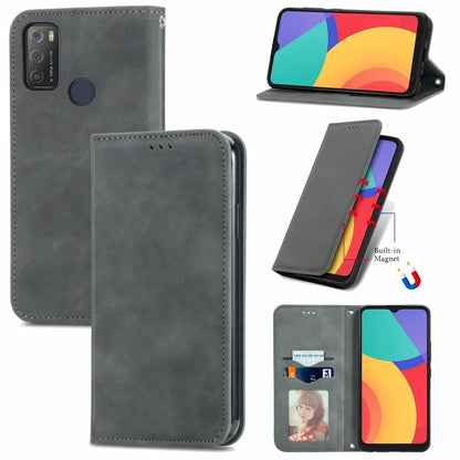 Retro Skin Feel Business Magnetic Horizontal Flip Leather Case with Holder & Card Slots & Wallet & Photo Frame, For Nokia C01 Plus, For Nokia  XR 20, For Huawei Maimang 10 SE, For Cubot Note 20, For Alcatel 1S 2021, For ZTE Nubia Z30 Pro               ...