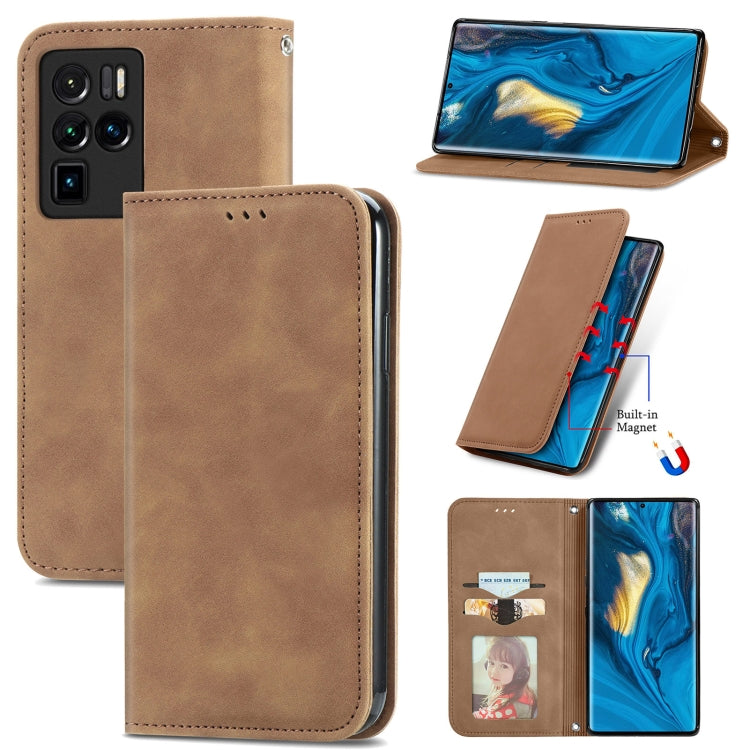 Retro Skin Feel Business Magnetic Horizontal Flip Leather Case with Holder & Card Slots & Wallet & Photo Frame, For Nokia C01 Plus, For Nokia  XR 20, For Huawei Maimang 10 SE, For Cubot Note 20, For Alcatel 1S 2021, For ZTE Nubia Z30 Pro               ...