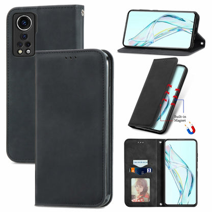 Retro Skin Feel Business Magnetic Horizontal Flip Leather Case with Holder & Card Slots & Wallet & Photo Frame, For Nokia C01 Plus, For Nokia  XR 20, For Huawei Maimang 10 SE, For Cubot Note 20, For Alcatel 1S 2021, For ZTE Nubia Z30 Pro               ...