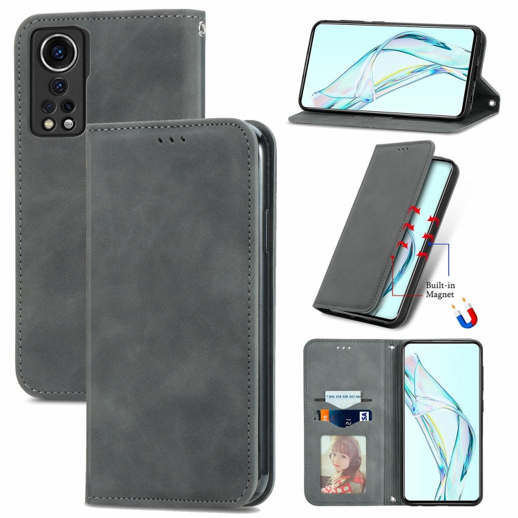Retro Skin Feel Business Magnetic Horizontal Flip Leather Case with Holder & Card Slots & Wallet & Photo Frame, For Nokia C01 Plus, For Nokia  XR 20, For Huawei Maimang 10 SE, For Cubot Note 20, For Alcatel 1S 2021, For ZTE Nubia Z30 Pro               ...