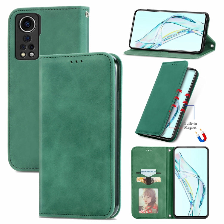 Retro Skin Feel Business Magnetic Horizontal Flip Leather Case with Holder & Card Slots & Wallet & Photo Frame, For Nokia C01 Plus, For Nokia  XR 20, For Huawei Maimang 10 SE, For Cubot Note 20, For Alcatel 1S 2021, For ZTE Nubia Z30 Pro               ...