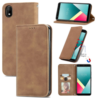 Retro Skin Feel Business Magnetic Horizontal Flip Leather Case with Holder & Card Slots & Wallet & Photo Frame, For Nokia C01 Plus, For Nokia  XR 20, For Huawei Maimang 10 SE, For Cubot Note 20, For Alcatel 1S 2021, For ZTE Nubia Z30 Pro               ...