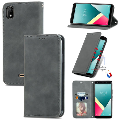 Retro Skin Feel Business Magnetic Horizontal Flip Leather Case with Holder & Card Slots & Wallet & Photo Frame, For Nokia C01 Plus, For Nokia  XR 20, For Huawei Maimang 10 SE, For Cubot Note 20, For Alcatel 1S 2021, For ZTE Nubia Z30 Pro               ...