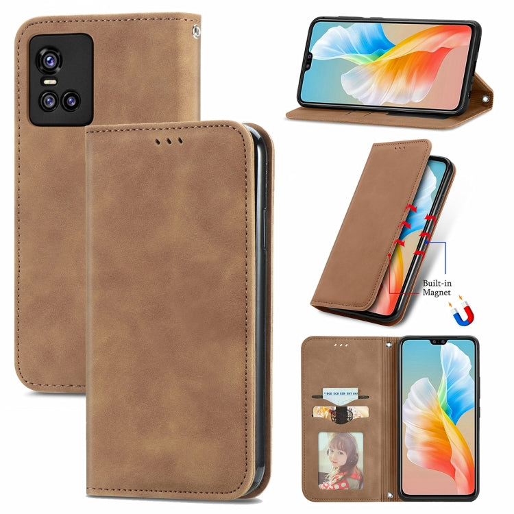 Retro Skin Feel Business Magnetic Horizontal Flip Leather Case with Holder & Card Slots & Wallet & Photo Frame, For Nokia C01 Plus, For Nokia  XR 20, For Huawei Maimang 10 SE, For Cubot Note 20, For Alcatel 1S 2021, For ZTE Nubia Z30 Pro               ...