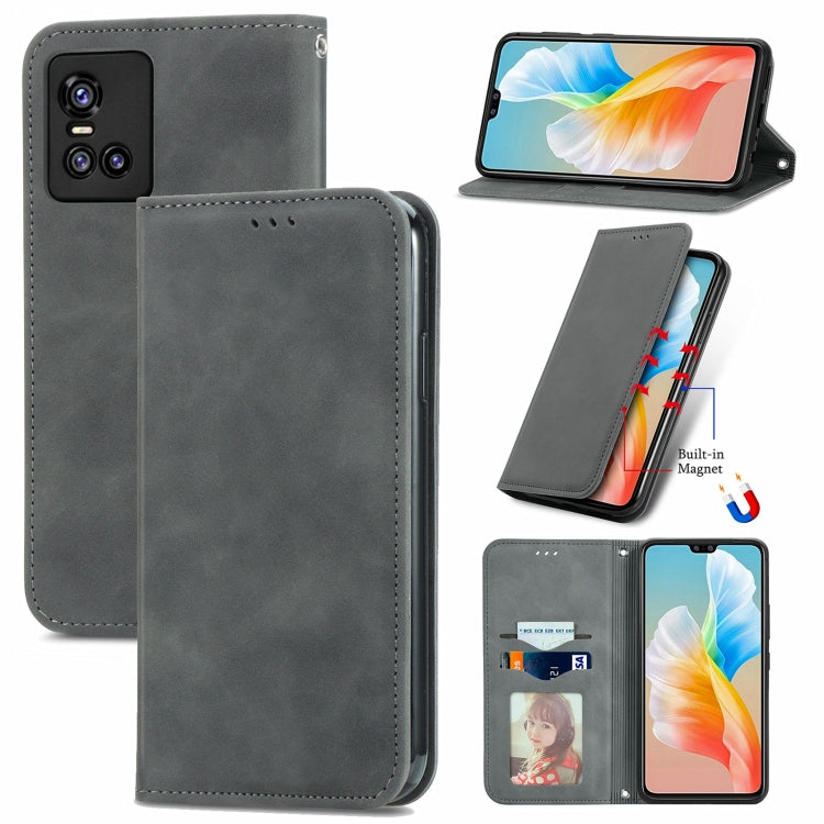 Retro Skin Feel Business Magnetic Horizontal Flip Leather Case with Holder & Card Slots & Wallet & Photo Frame, For Nokia C01 Plus, For Nokia  XR 20, For Huawei Maimang 10 SE, For Cubot Note 20, For Alcatel 1S 2021, For ZTE Nubia Z30 Pro               ...