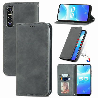 Retro Skin Feel Business Magnetic Horizontal Flip Leather Case with Holder & Card Slots & Wallet & Photo Frame, For Nokia C01 Plus, For Nokia  XR 20, For Huawei Maimang 10 SE, For Cubot Note 20, For Alcatel 1S 2021, For ZTE Nubia Z30 Pro               ...