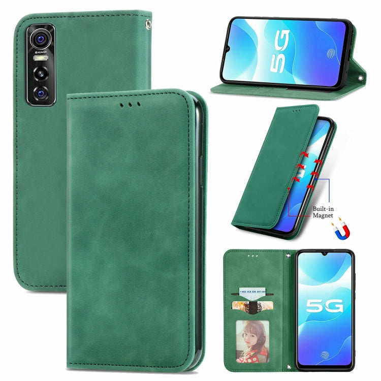 Retro Skin Feel Business Magnetic Horizontal Flip Leather Case with Holder & Card Slots & Wallet & Photo Frame, For Nokia C01 Plus, For Nokia  XR 20, For Huawei Maimang 10 SE, For Cubot Note 20, For Alcatel 1S 2021, For ZTE Nubia Z30 Pro               ...