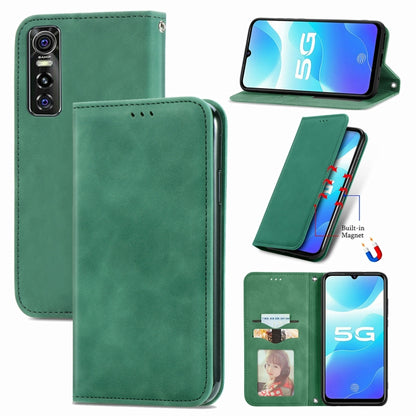 Retro Skin Feel Business Magnetic Horizontal Flip Leather Case with Holder & Card Slots & Wallet & Photo Frame, For Nokia C01 Plus, For Nokia  XR 20, For Huawei Maimang 10 SE, For Cubot Note 20, For Alcatel 1S 2021, For ZTE Nubia Z30 Pro               ...
