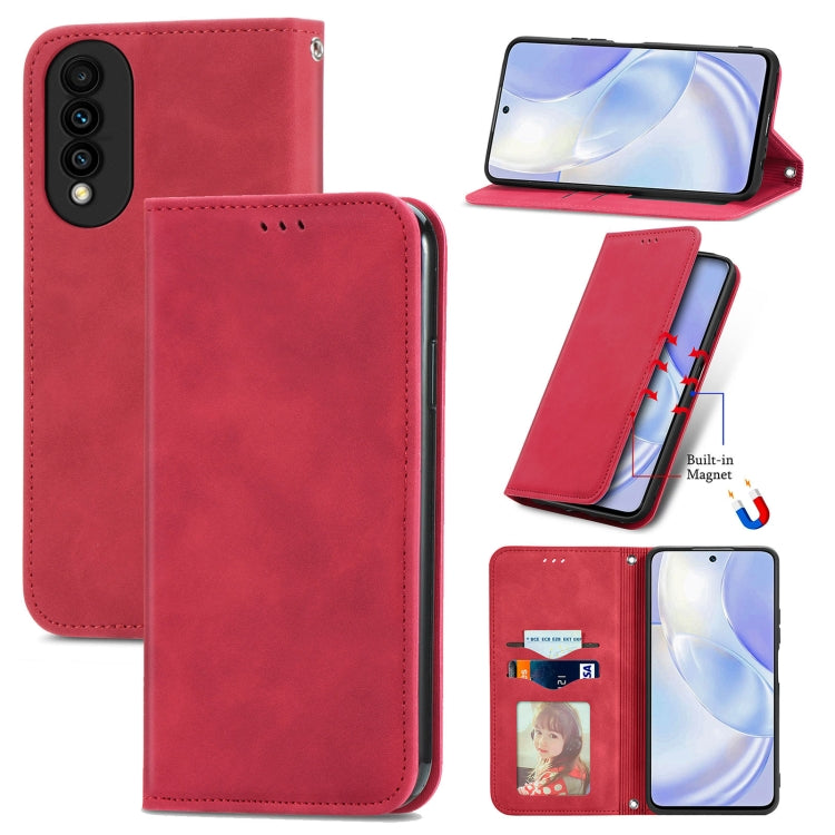Retro Skin Feel Business Magnetic Horizontal Flip Leather Case with Holder & Card Slots & Wallet & Photo Frame, For Nokia C01 Plus, For Nokia  XR 20, For Huawei Maimang 10 SE, For Cubot Note 20, For Alcatel 1S 2021, For ZTE Nubia Z30 Pro               ...