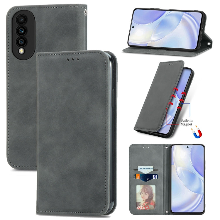 Retro Skin Feel Business Magnetic Horizontal Flip Leather Case with Holder & Card Slots & Wallet & Photo Frame, For Nokia C01 Plus, For Nokia  XR 20, For Huawei Maimang 10 SE, For Cubot Note 20, For Alcatel 1S 2021, For ZTE Nubia Z30 Pro               ...
