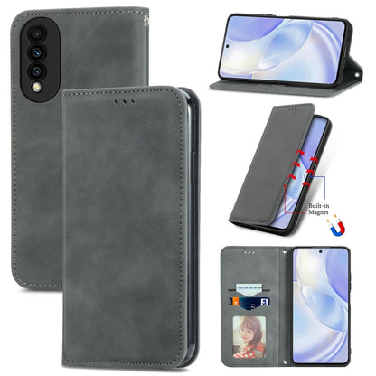 Retro Skin Feel Business Magnetic Horizontal Flip Leather Case with Holder & Card Slots & Wallet & Photo Frame, For Nokia C01 Plus, For Nokia  XR 20, For Huawei Maimang 10 SE, For Cubot Note 20, For Alcatel 1S 2021, For ZTE Nubia Z30 Pro               ...