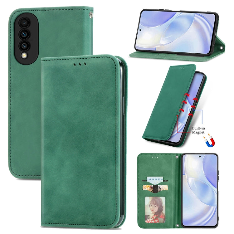 Retro Skin Feel Business Magnetic Horizontal Flip Leather Case with Holder & Card Slots & Wallet & Photo Frame, For Nokia C01 Plus, For Nokia  XR 20, For Huawei Maimang 10 SE, For Cubot Note 20, For Alcatel 1S 2021, For ZTE Nubia Z30 Pro               ...