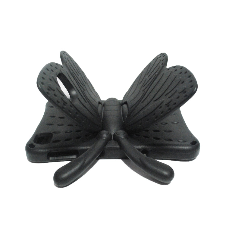 Black butterfly bracket tablet case accessory, molded wings with textured grip
