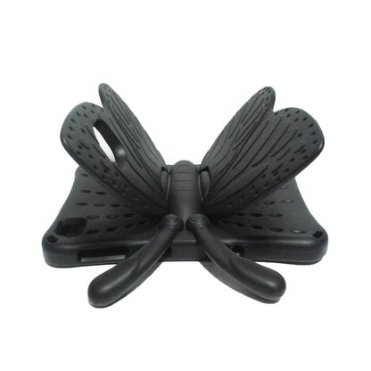 Black butterfly bracket tablet case accessory, molded wings with textured grip