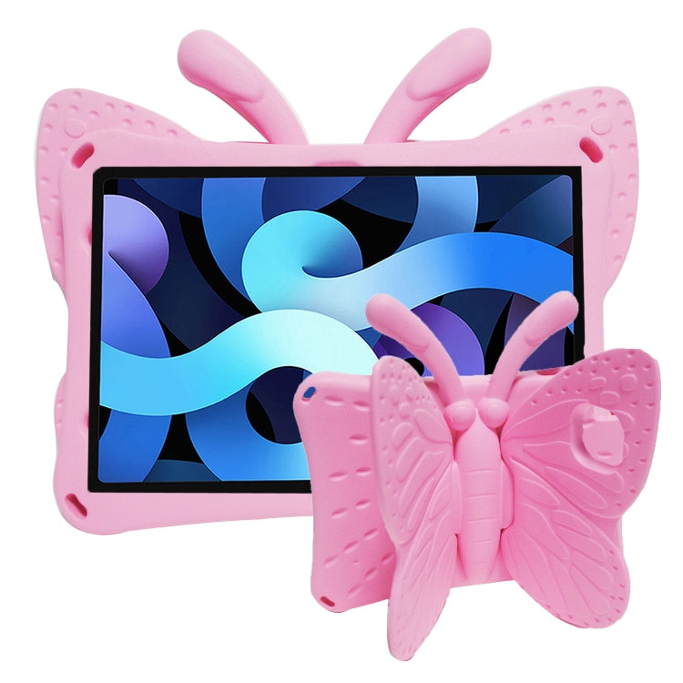 Pink EVA tablet protective case with butterfly bracket wings for kids