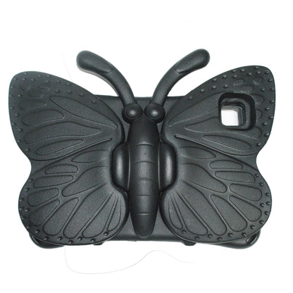 Butterfly EVA kids tablet case, black, back view with camera cutout