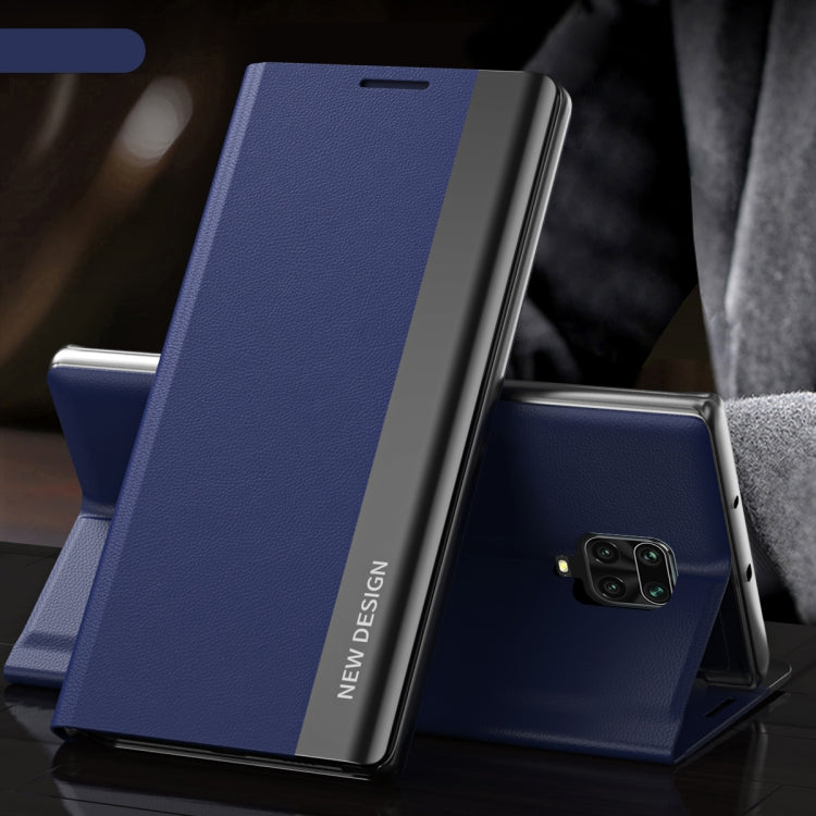 Side Electroplated Magnetic Ultra-Thin Horizontal Flip Leather Case with Holder, For Xiaomi Redmi Note 9 Pro Max