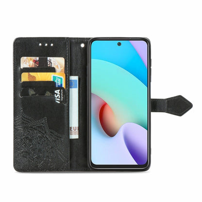 Mandala Embossing Pattern Horizontal Flip Leather Case with Holder & Card Slots & Wallet & Lanyard, For Xiaomi Redmi 10