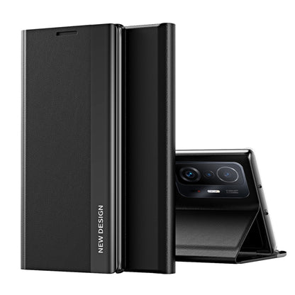 Side Electroplated Magnetic Ultra-Thin Horizontal Flip Leather Case with Holder, For Xiaomi Mi 11T / 11T Pro