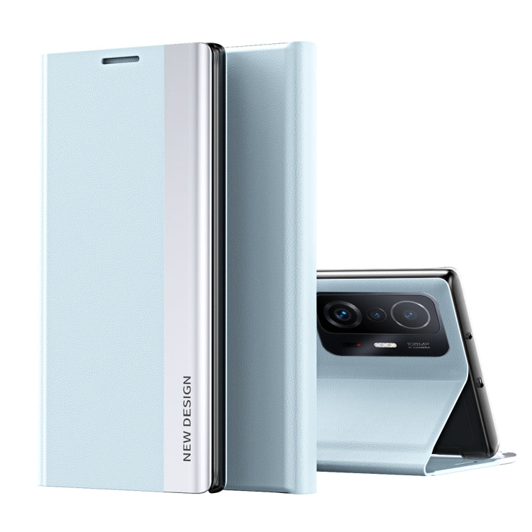 Side Electroplated Magnetic Ultra-Thin Horizontal Flip Leather Case with Holder, For Xiaomi Mi 11T / 11T Pro