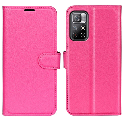Rose pink horizontal flip phone case with card slots, faux leather texture, camera cutout