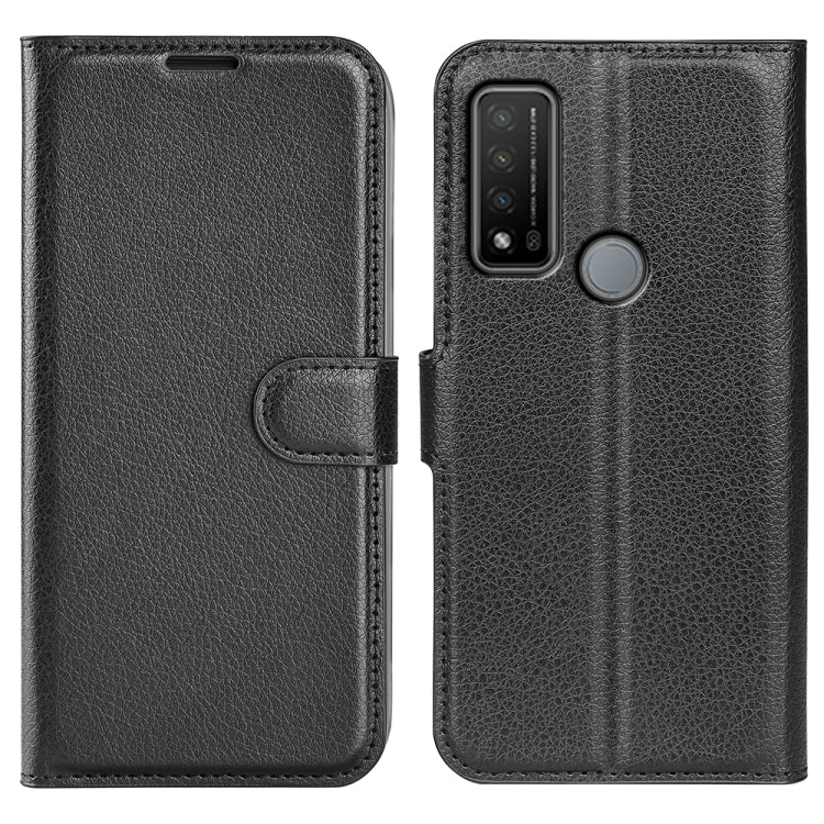 Black textured flip phone case with folio cover and cutouts for ports and camera