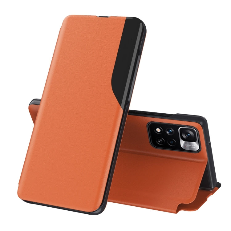 Attraction Flip Holder Leather Phone Case, For Xiaomi Redmi Note 11, For Xiaomi Redmi Note 11 Pro