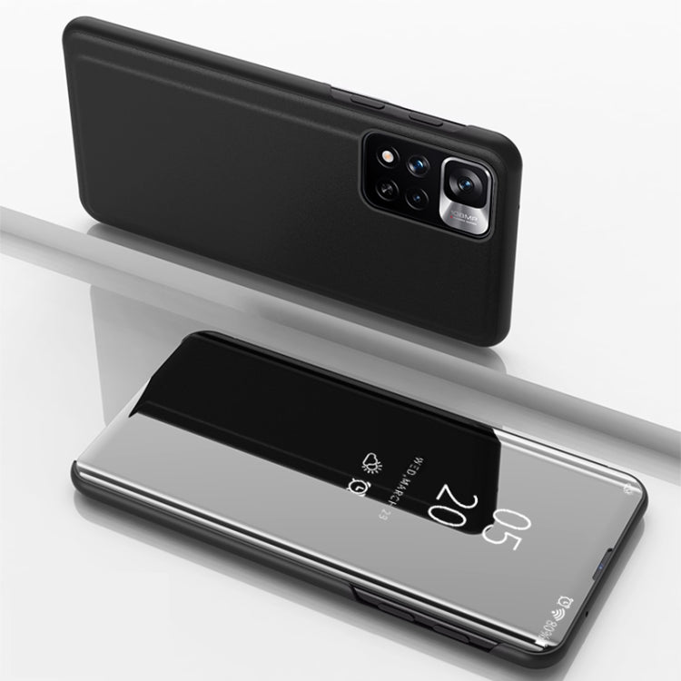 Plated Mirror Horizontal Flip Leather Case with Holder, For Xiaomi Redmi Note 11, For Xiaomi Redmi Note 11 Pro / Note 11 Pro+, For Xiaomi Redmi Note 11 Pro, For Xiaomi Mi 11T/ Mi 11T Pro