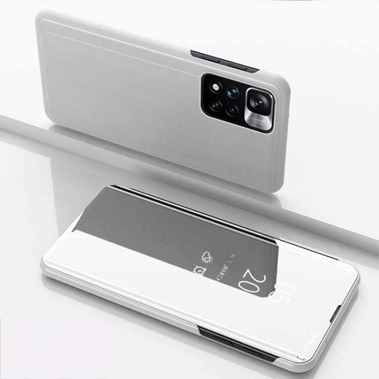 Plated Mirror Horizontal Flip Leather Case with Holder, For Xiaomi Redmi Note 11, For Xiaomi Redmi Note 11 Pro / Note 11 Pro+, For Xiaomi Redmi Note 11 Pro, For Xiaomi Mi 11T/ Mi 11T Pro
