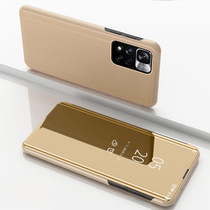 Plated Mirror Horizontal Flip Leather Case with Holder, For Xiaomi Redmi Note 11, For Xiaomi Redmi Note 11 Pro / Note 11 Pro+, For Xiaomi Redmi Note 11 Pro, For Xiaomi Mi 11T/ Mi 11T Pro