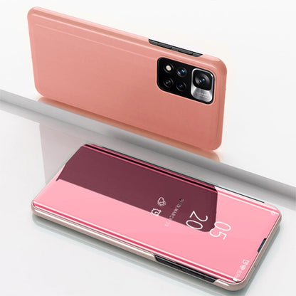 Plated Mirror Horizontal Flip Leather Case with Holder, For Xiaomi Redmi Note 11, For Xiaomi Redmi Note 11 Pro / Note 11 Pro+, For Xiaomi Redmi Note 11 Pro, For Xiaomi Mi 11T/ Mi 11T Pro