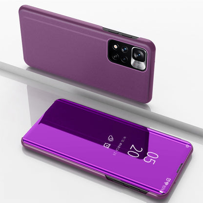 Plated Mirror Horizontal Flip Leather Case with Holder, For Xiaomi Redmi Note 11, For Xiaomi Redmi Note 11 Pro / Note 11 Pro+, For Xiaomi Redmi Note 11 Pro, For Xiaomi Mi 11T/ Mi 11T Pro