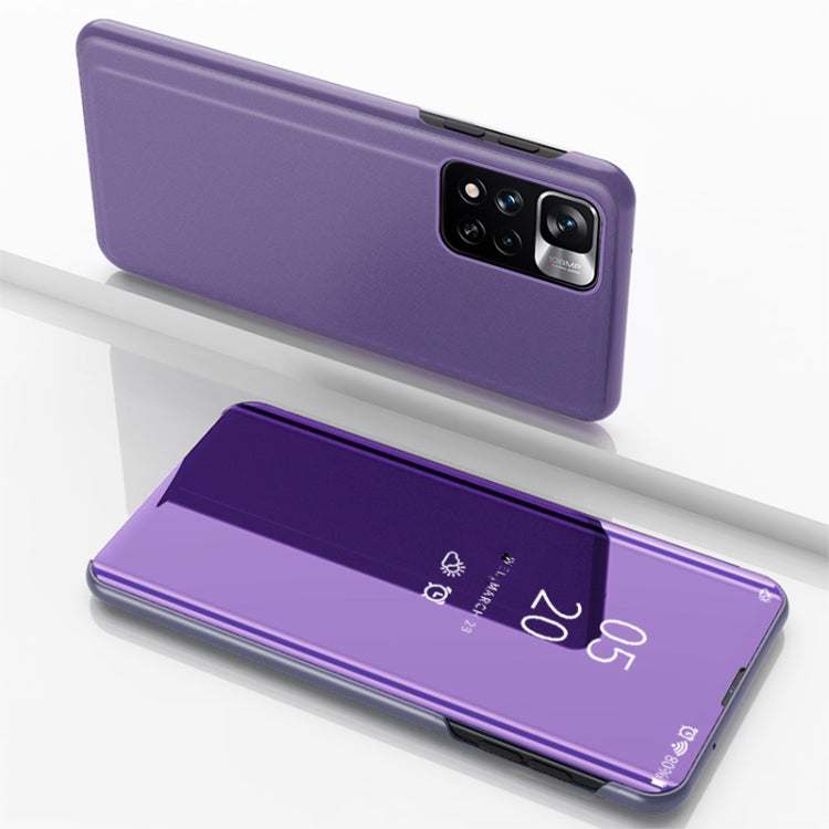 Plated Mirror Horizontal Flip Leather Case with Holder, For Xiaomi Redmi Note 11, For Xiaomi Redmi Note 11 Pro / Note 11 Pro+, For Xiaomi Redmi Note 11 Pro, For Xiaomi Mi 11T/ Mi 11T Pro