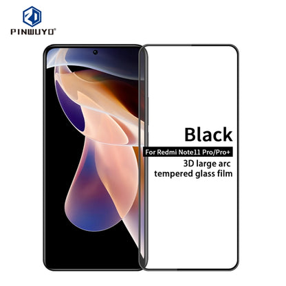 PINWUYO 9H 3D Curved Full Screen Explosion-proof Tempered Glass Film, For Xiaomi Redmi Note 11, For Xiaomi Redmi Note 11 Pro